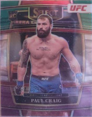 Paul Craig 2022 Panini Select UFC Premier Level #195 Green and Purple
