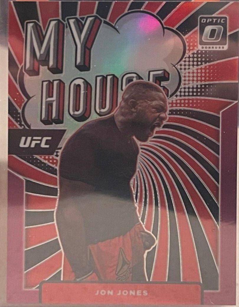 Jon Jones 2022 Panini Donruss Optic UFC My House #20 Pink