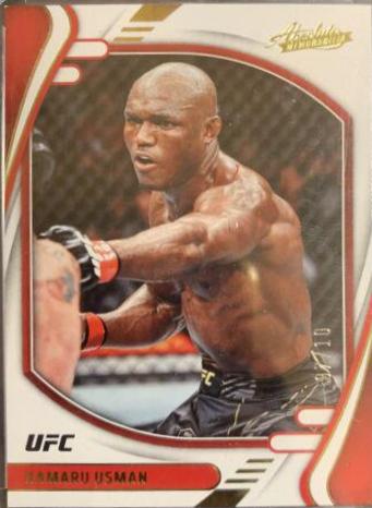 Kamaru Usman 2022 Panini Chronicles UFC Base Absolute #129 Gold