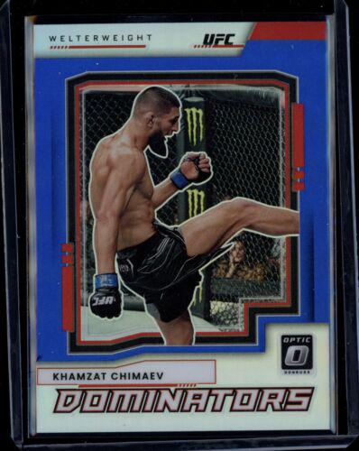 Khamzat Chimaev 2022 Panini Donruss Optic UFC Dominators #23 Blue