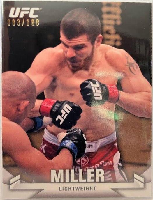 Jim Miller 2013 Topps UFC Knockout Base #116 Gold