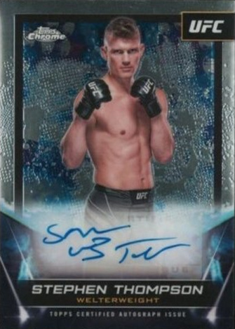 Stephen Thompson 2024 Topps Chrome UFC UFC Signatures #FNA-STH Superfractor