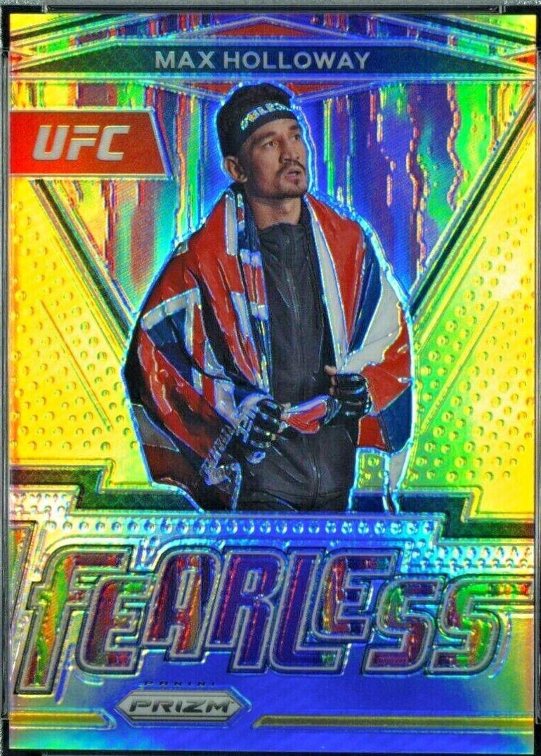 Max Holloway 2022 Panini Prizm UFC Fearless #16 Gold