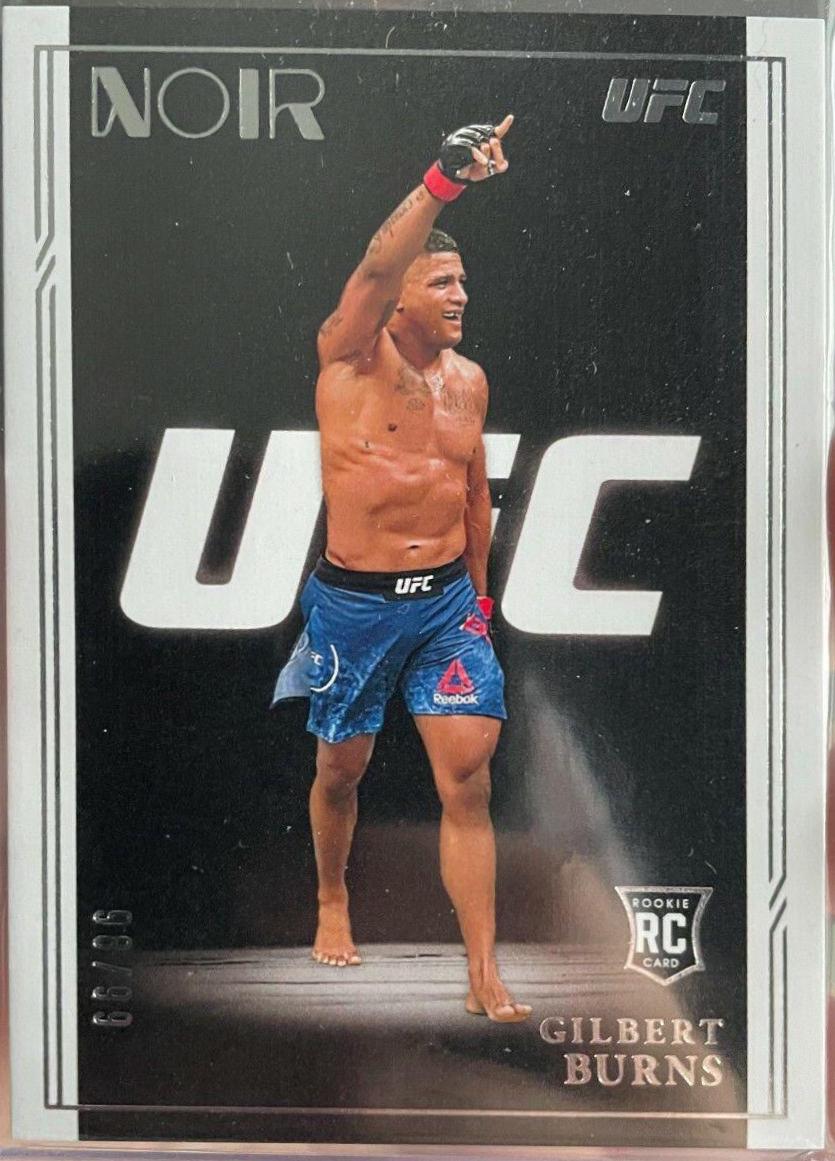 Gilbert Burns 2021 Panini Chronicles UFC Base Noir #304 Gold