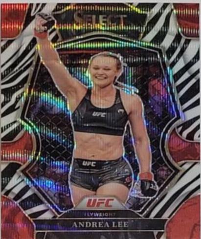 Andrea Lee 2023 Panini Select UFC Premier Level #158 Zebra
