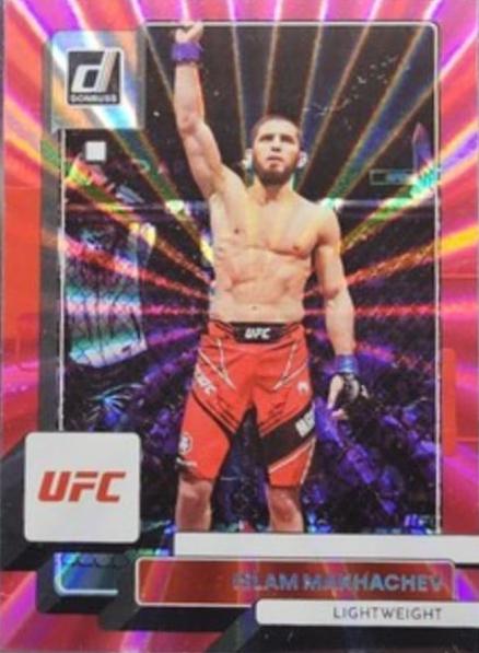 Islam Makhachev 2023 Panini Donruss UFC Base #92 Pink Laser