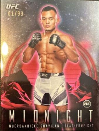 Shayilan Nuerdanbieke 2024 Topps Midnight UFC Base #2 Twilight