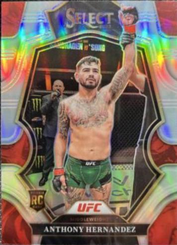 Anthony Hernandez 2023 Panini Select UFC Premier Level #168 Red Blue Prizm
