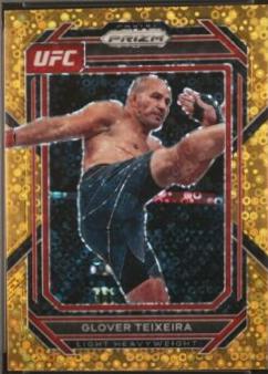 Glover Teixeira 2023 Panini Prizm Under Card UFC Base #147 Gold