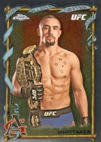 Robert Whittaker 2024 Topps Chrome UFC Allen & Ginter #AAG-10 Red Refractor