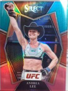 Andrea Lee 2022 Panini Select UFC Premier Level #166 Teal and Pink