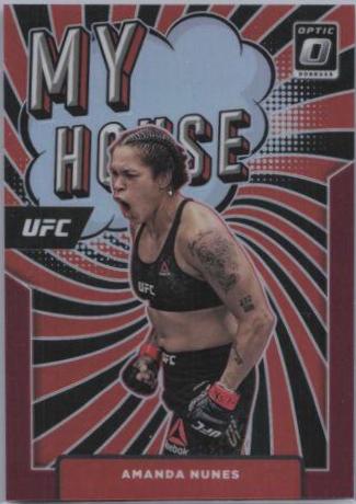 Amanda Nunes 2022 Panini Donruss Optic UFC My House #3 Red