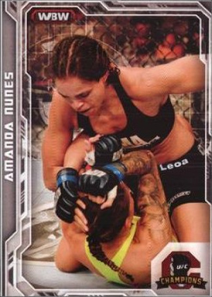 Amanda Nunes 2014 Topps UFC Champions Base #35 Gold Champions Predictor