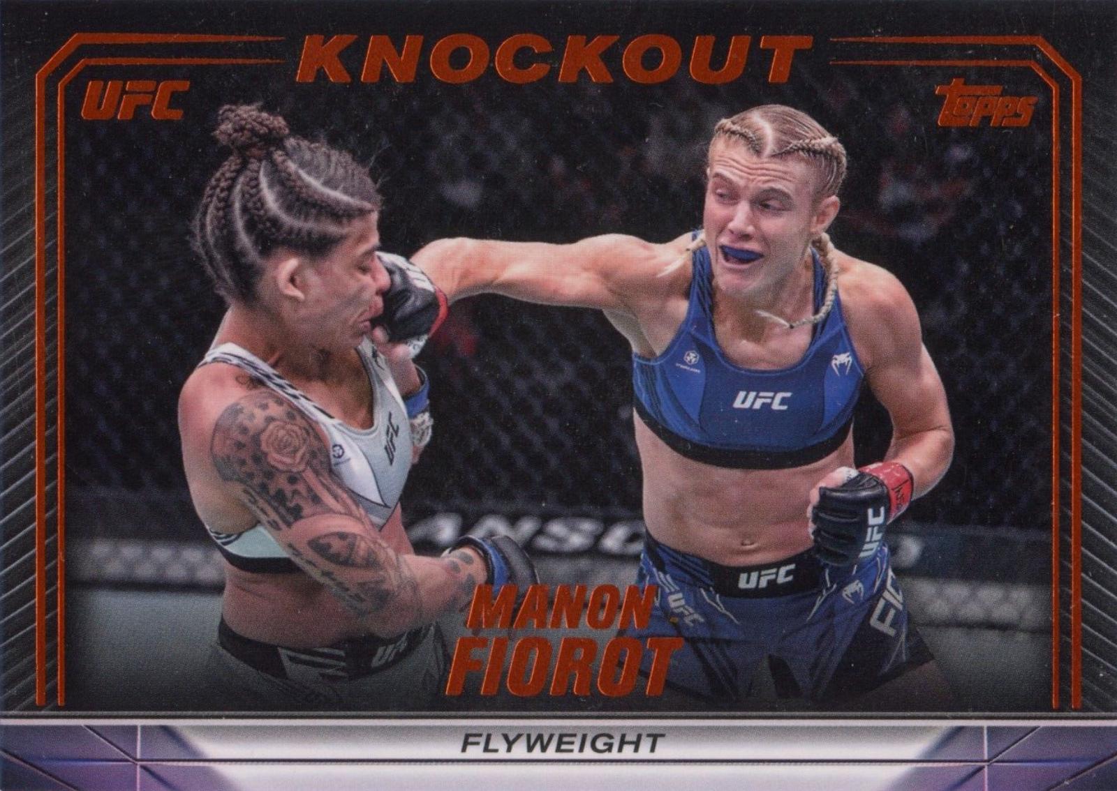 Manon Fiorot 2024 Topps Knockout UFC Base #8 Orange