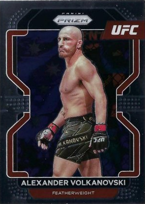 Alexander Volkanovski 2022 Panini Prizm UFC Base #147 Black Shimmer