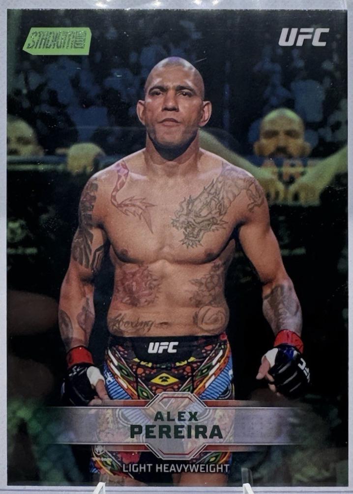 Alex Pereira 2026 Topps Stadium Club UFC Base #8 Lime Green