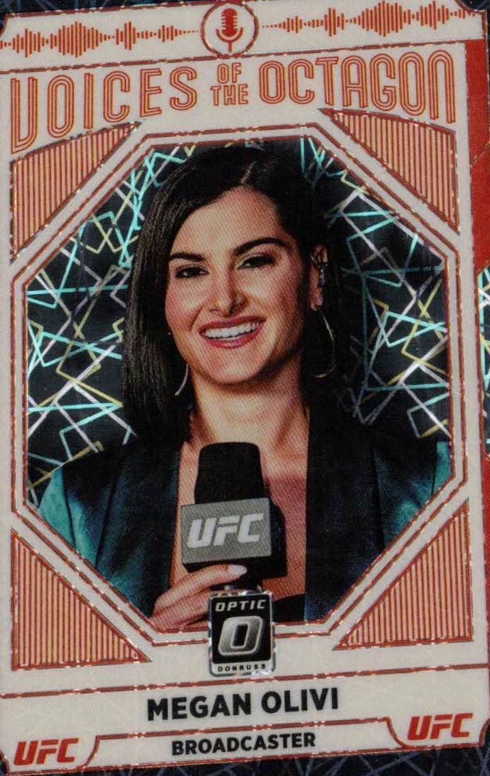 Megan Olivi 2022 Panini Donruss Optic UFC Base #123 Black Velocity