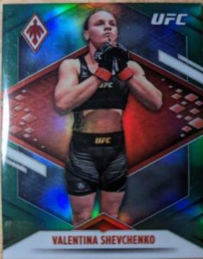 Valentina Shevchenko 2022 Panini Chronicles UFC Base Phoenix #324 Green