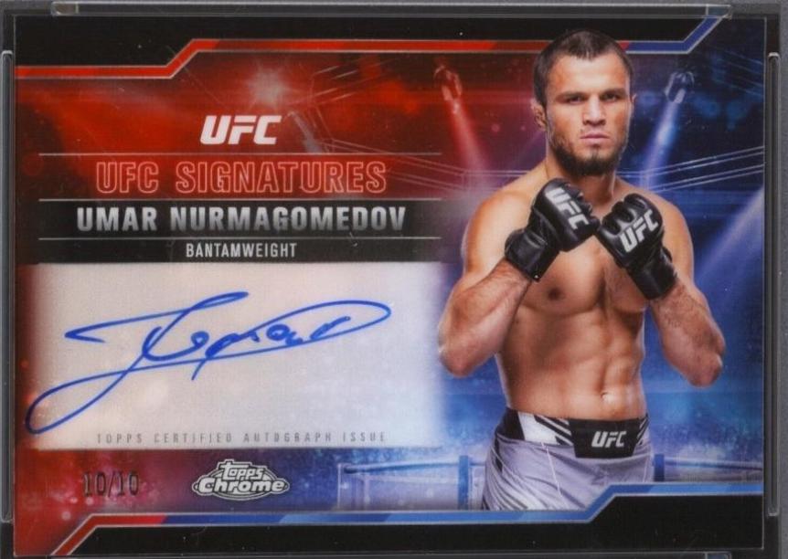 Umar Nurmagomedov 2025 Topps Chrome UFC UFC Signatures #SIG-UN Black Refractor