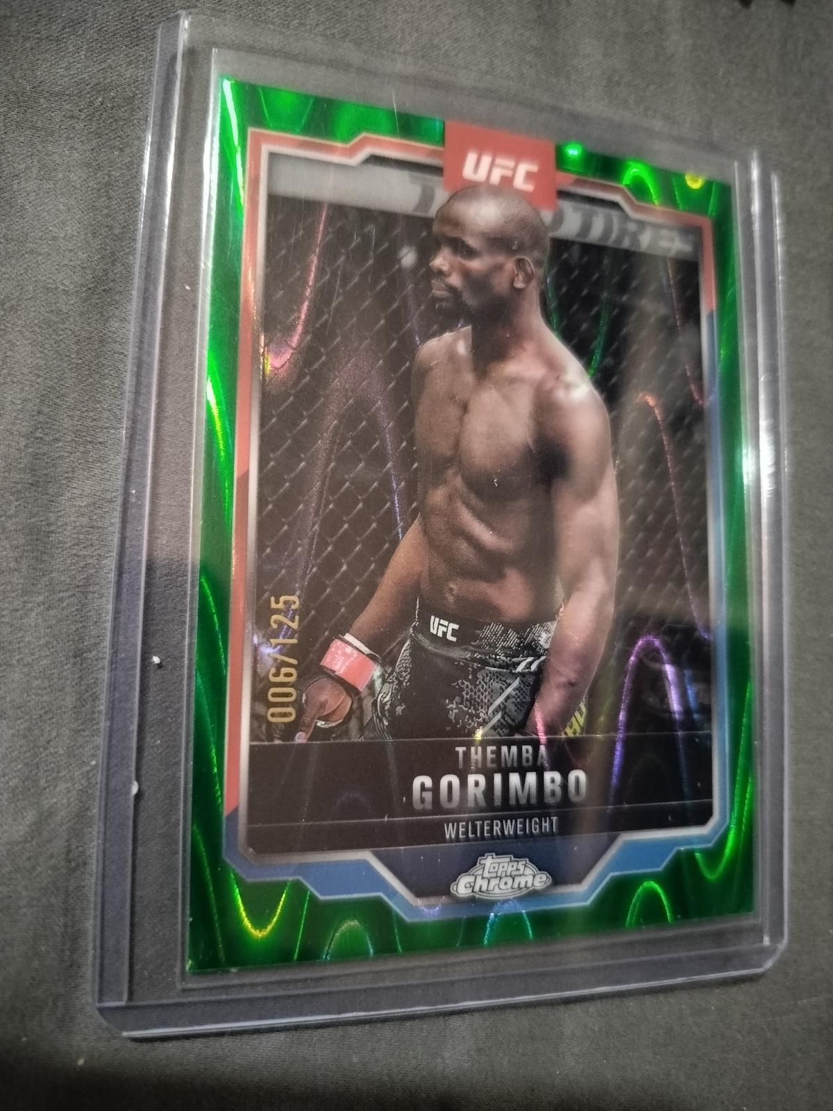 Themba Gorimbo 2025 Topps Chrome UFC Base #164 Green Wave