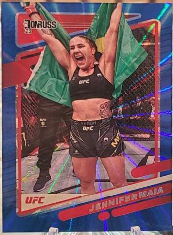 Jennifer Maia 2022 Panini Donruss UFC Base #61 Laser