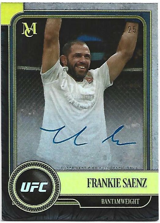 Frankie Saenz 2019 Topps UFC Museum Collection Museum Autographs #MA-FS Gold