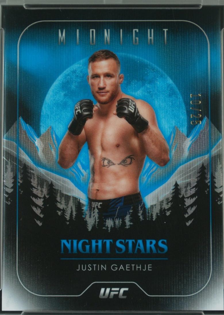 Justin Gaethje 2024 Topps Midnight UFC Night Stars #NS-6 Moonrise