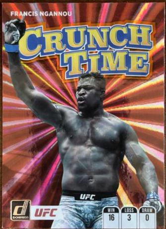 Francis Ngannou 2022 Panini Donruss UFC Crunch Time #12 Orange