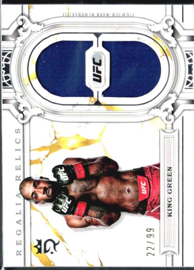 King Green 2024 Topps Royalty UFC Regalia Relics #RAR-6 Green
