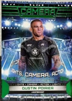 Dustin Poirier 2024 Topps Knockout UFC Camera (Lights, Camera, Action) #CAM-16 Emerald