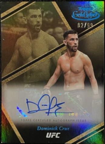 Dominick Cruz 2024 Topps Gold Label UFC Auric Autographs #AUA-DCZ Blue