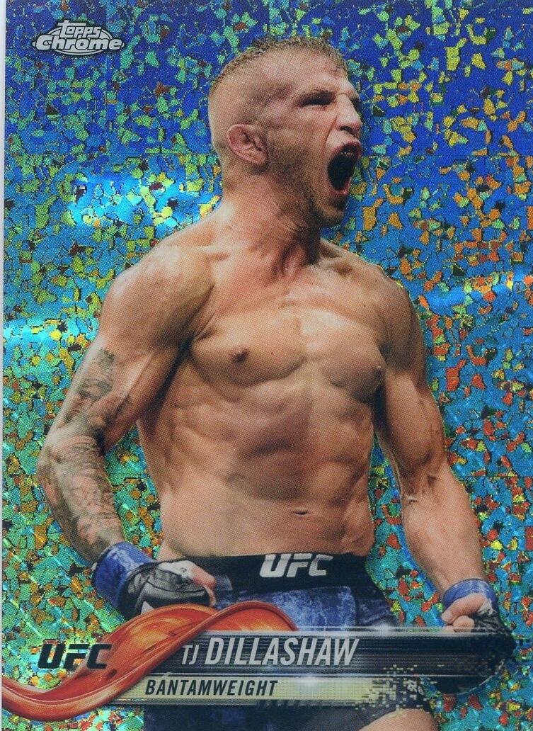 TJ Dillashaw 2018 Topps Chrome UFC Base #4 Diamond Hot Box