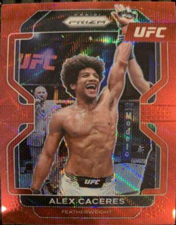 Alex Caceres 2022 Panini Prizm UFC Base #117 Ruby Wave