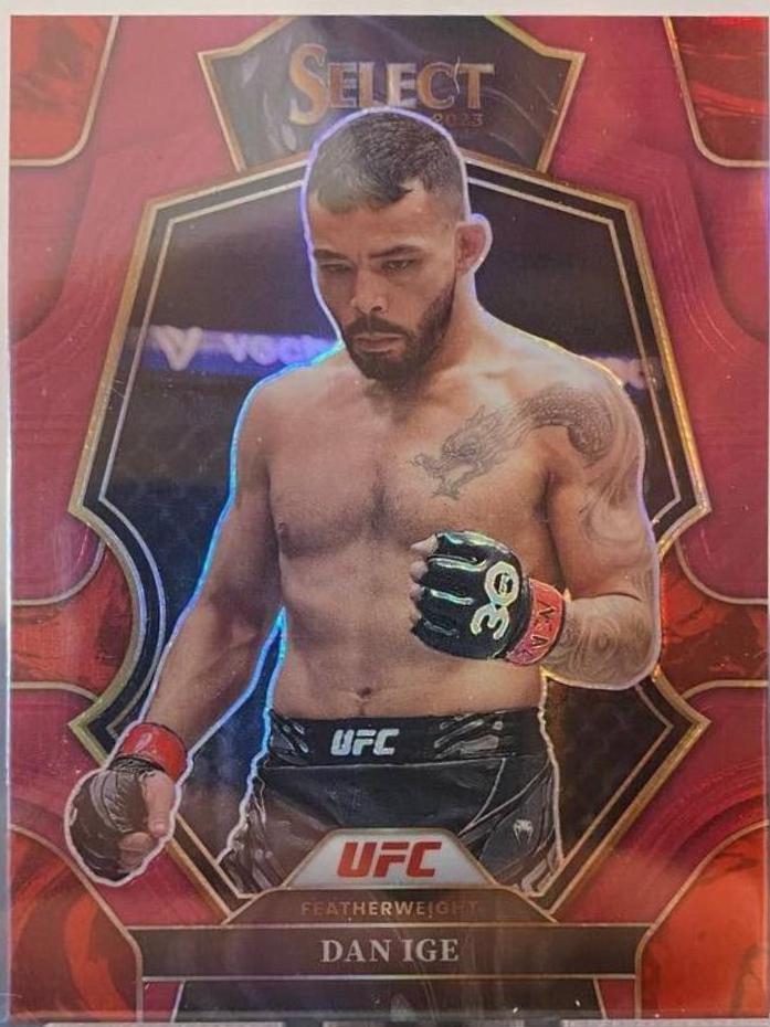 Dan Ige 2023 Panini Select UFC Premier Level #122 Maroon