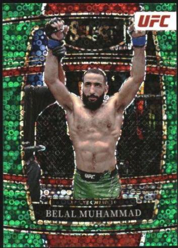 Belal Muhammad 2022 Panini Select UFC Concourse #96 Green Disco