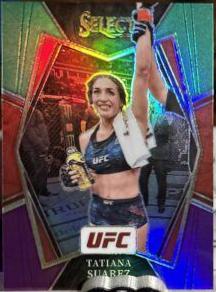 Tatiana Suarez 2022 Panini Select UFC Premier Level #198 Green and Purple