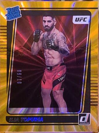 Ilia Topuria 2022 Panini Donruss UFC Base #215 Gold