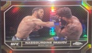 Nassourdine Imavov 2024 Topps Chrome UFC Base #145 Magenta Refractor