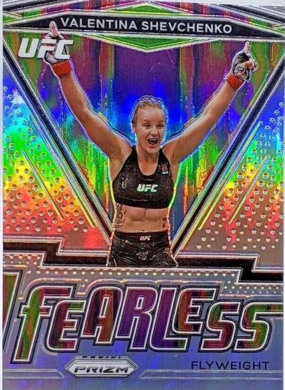 Valentina Shevchenko 2021 Panini Prizm UFC Fearless #13 Silver