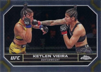 Ketlen Vieira 2024 Topps Chrome UFC Base #111 Sepia Refractor