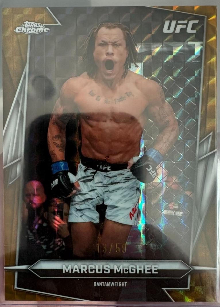Marcus McGhee 2026 Topps Chrome UFC Base #183 Gold Geometric Refractor