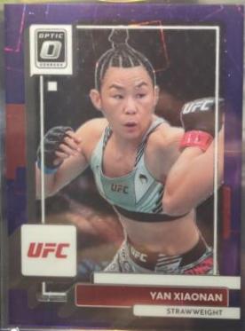 Yan Xiaonan 2023 Panini Donruss Optic UFC Base #48 Purple Velocity