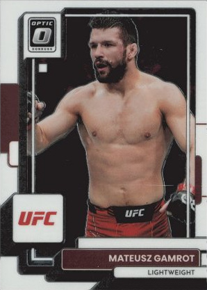 Mateusz Gamrot 2023 Panini Donruss Optic UFC Base #34 Gold