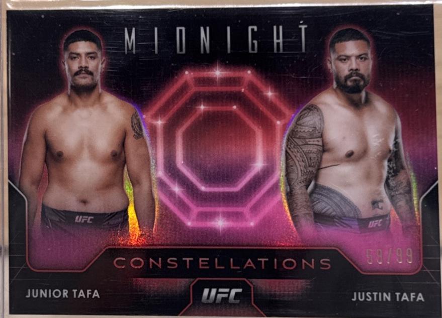 Justin Tafa / Junior Tafa 2024 Topps Midnight UFC Constellations #CO-13 Twilight