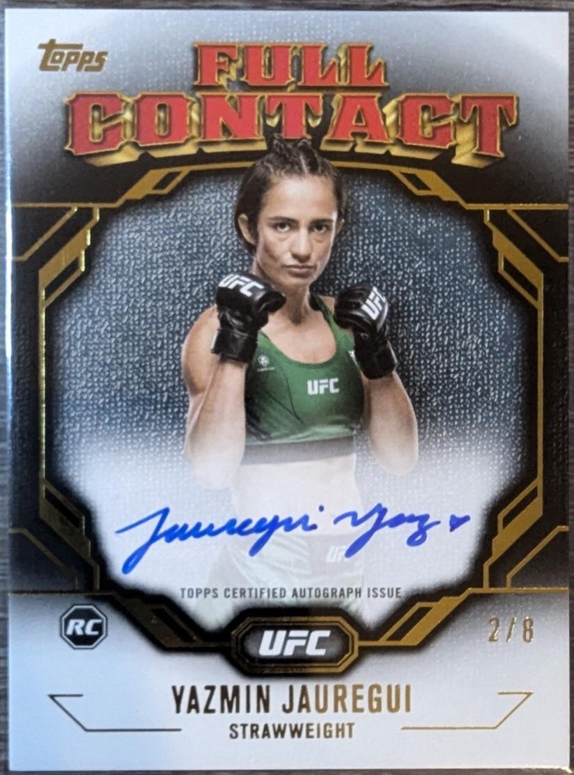 Yazmin Jauregui 2024 Topps Knockout UFC Full Contact Autographs #FCA-YJI Gold