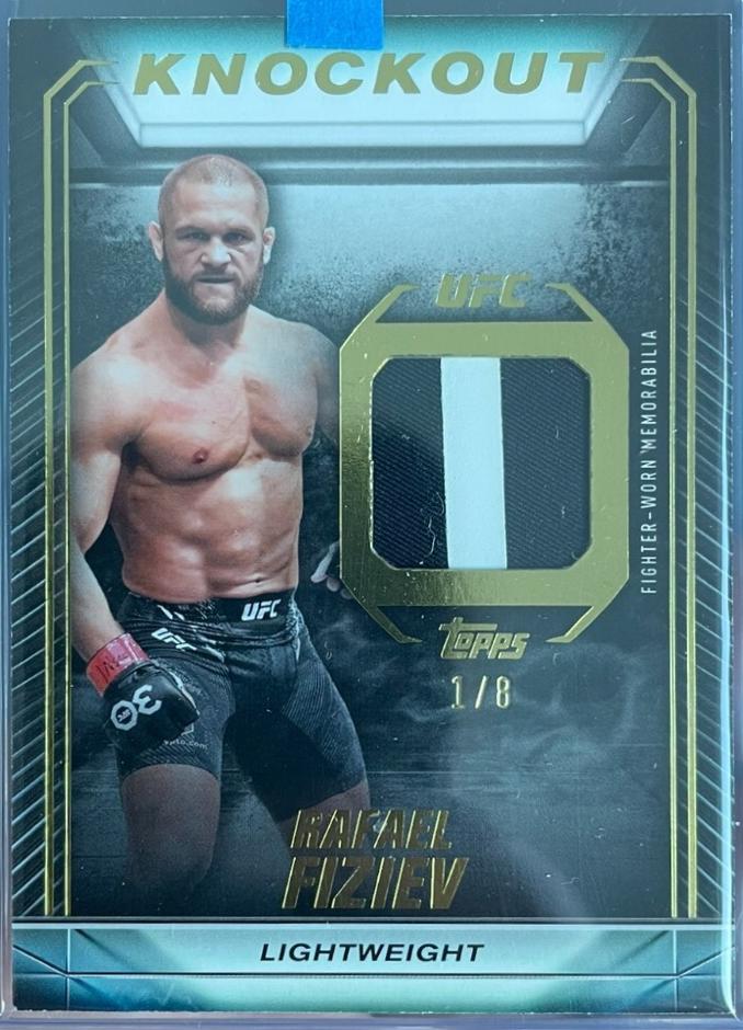 Rafael Fiziev 2024 Topps Knockout UFC Knockout Relics #KR-RF Gold