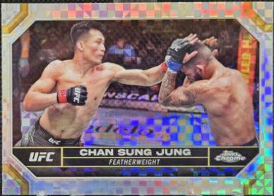 Chan Sung Jung 2024 Topps Chrome UFC Base #41 X-Fractor