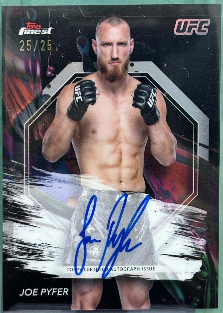 Joe Pyfer 2024 Topps Finest UFC Finest Autographs #FA-JPR Red Refractor