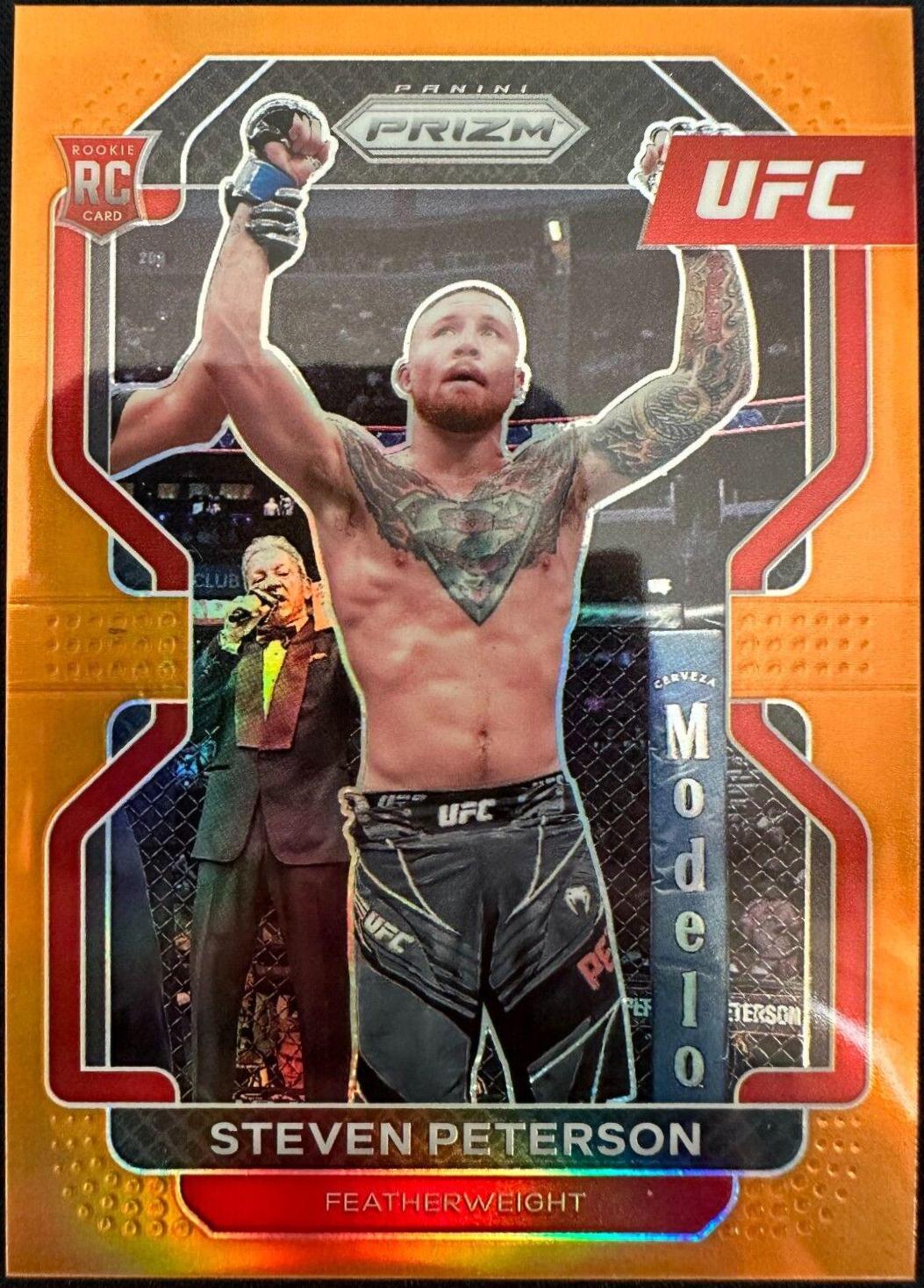 Steven Peterson 2022 Panini Prizm UFC Base #104 Orange