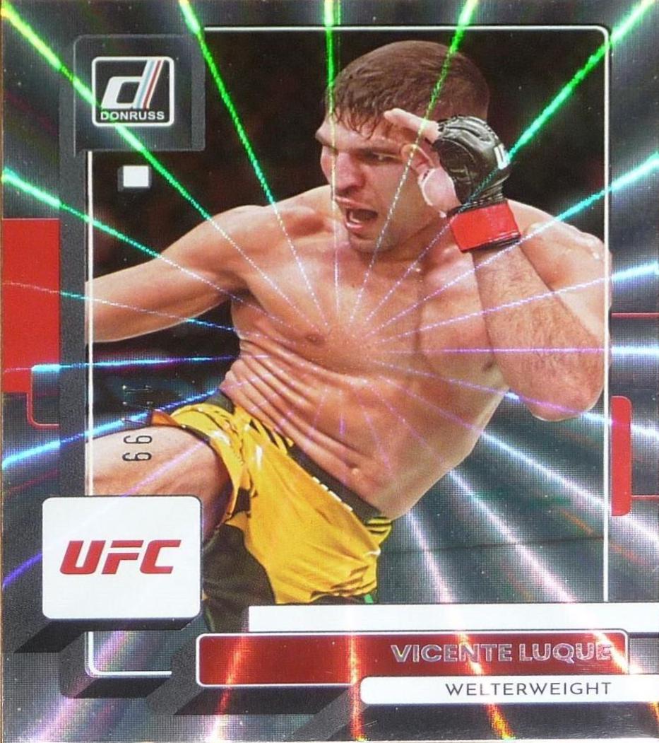 Vicente Luque 2023 Panini Donruss UFC Base #81 Laser